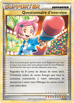 Questionnaire d'interview
