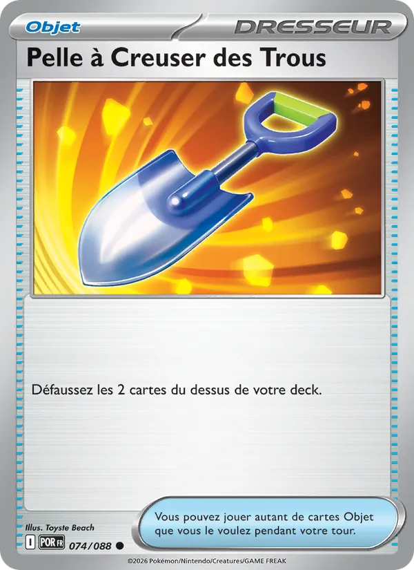 Pelle à Creuser des Trous