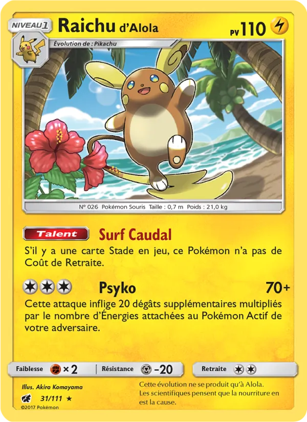 Raichu d’Alola