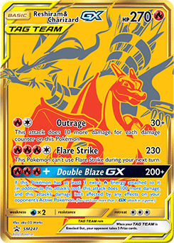 Reshiram et Dracaufeu GX