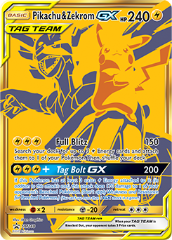 Pikachu et Zekrom GX