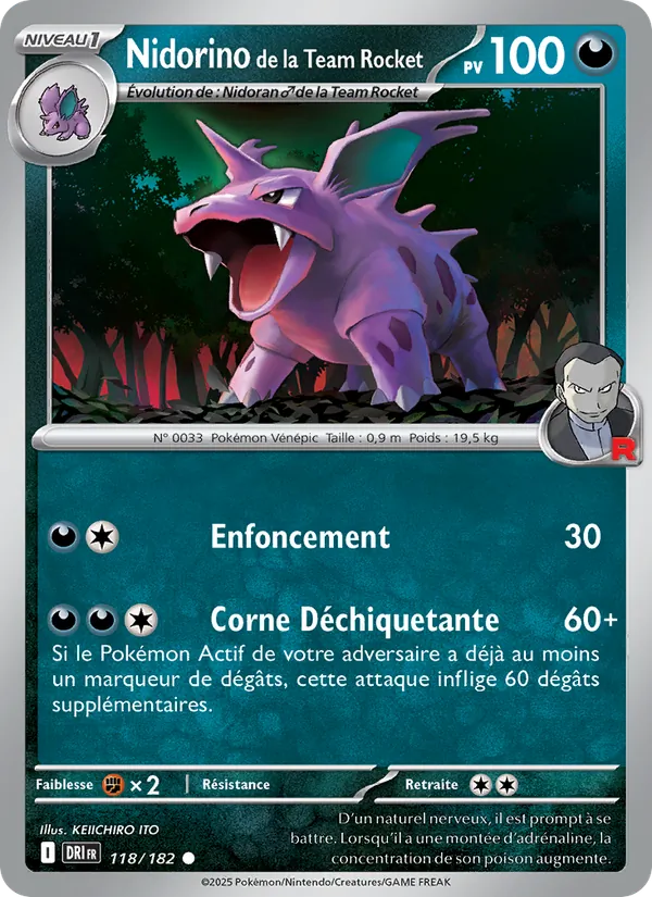 Nidorino de la Team Rocket